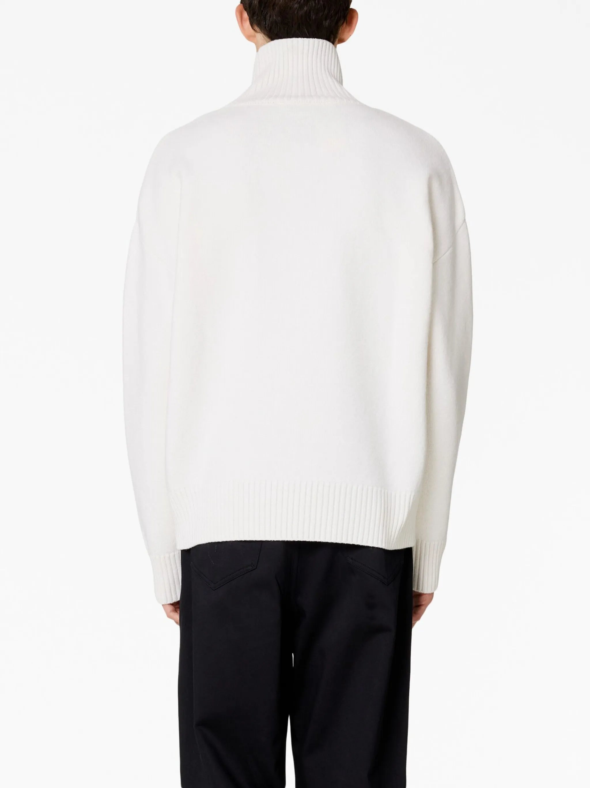 Ami Paris Ami De Coeur Roll-neck Wool Jumper - 5