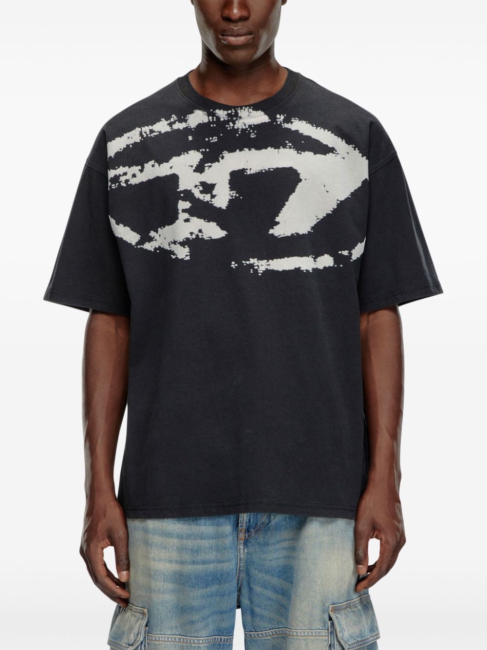 T-Boxt flocked-logo T-shirt - 3
