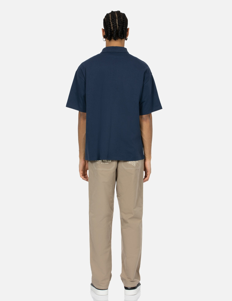 EVISU HANAFUDA DARUMA PRINT OVERSIZED POLO SHIRT outlook