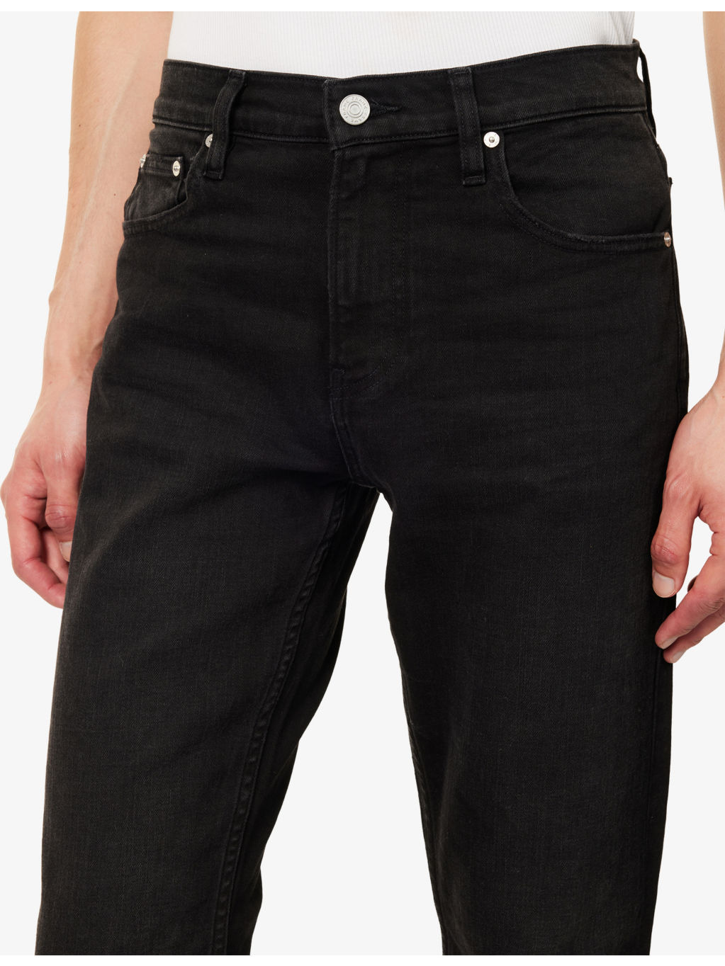 Modern Straight Slim-Fit Stretch-Denim Jeans - 5