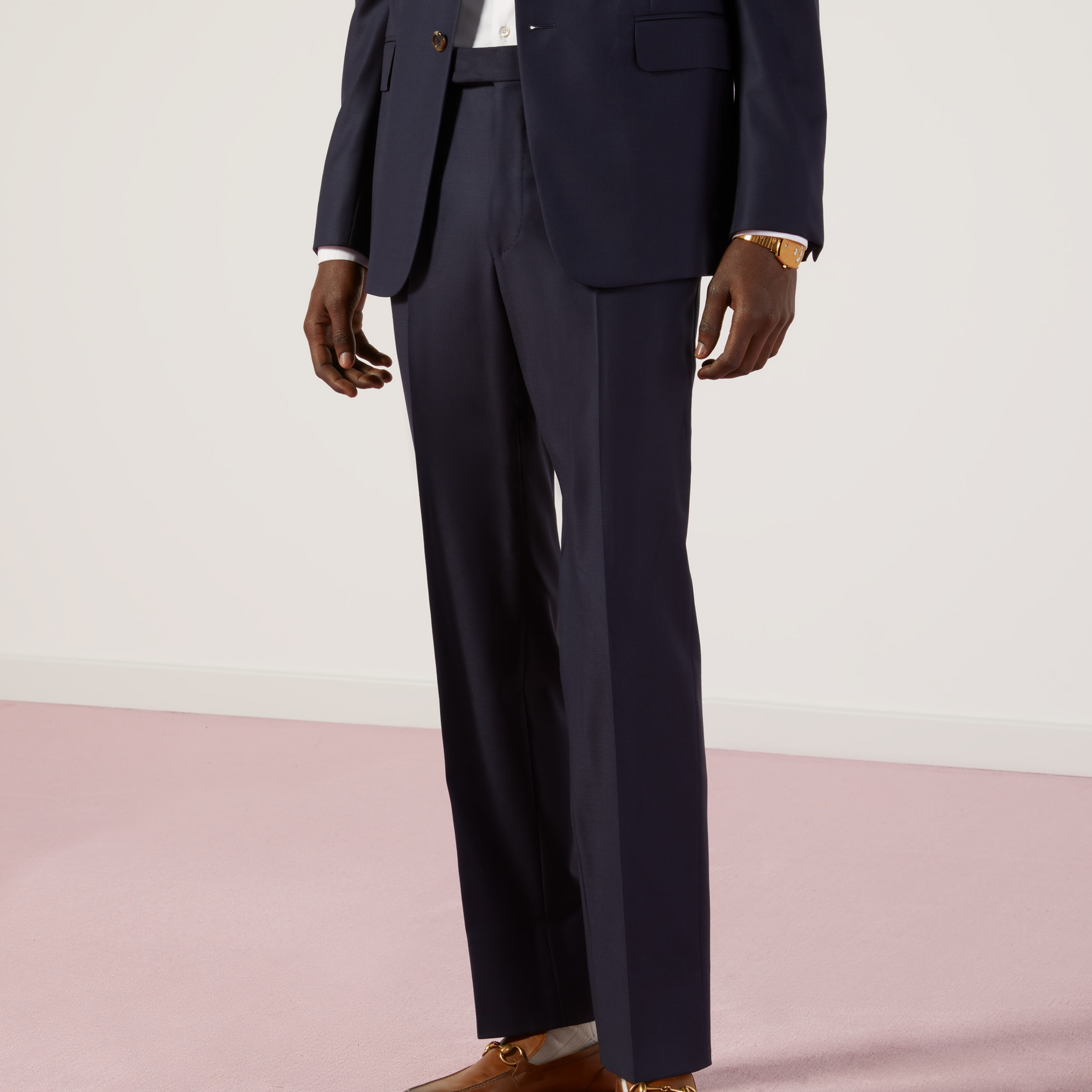 Straight fit wool suit - 5