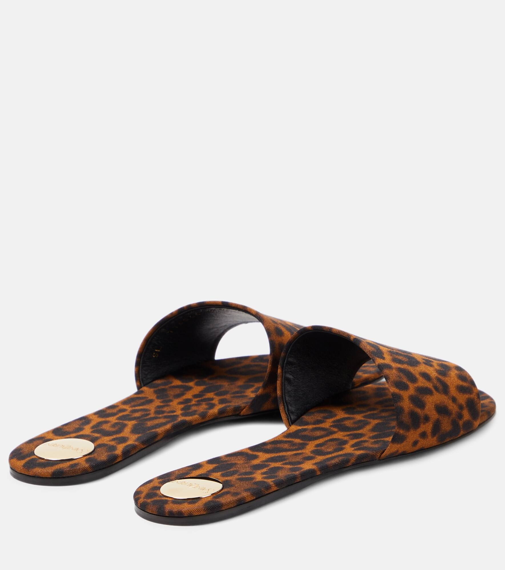 Carlyle leopard-print satin sandals - 3