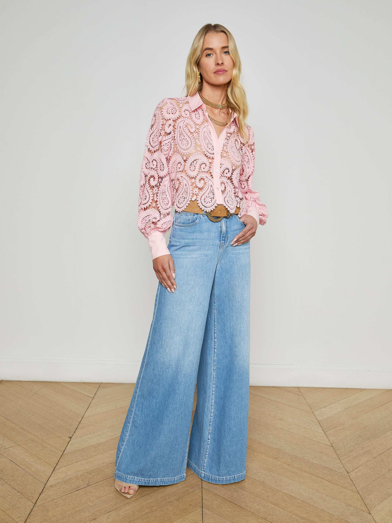 L'AGENCE Quincy Wide-Leg Jean outlook
