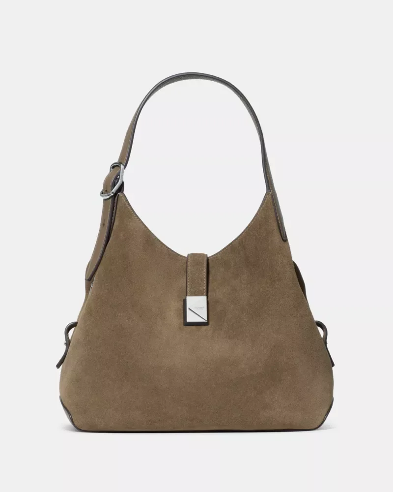 Deco Suede Crossbody Tote - 1