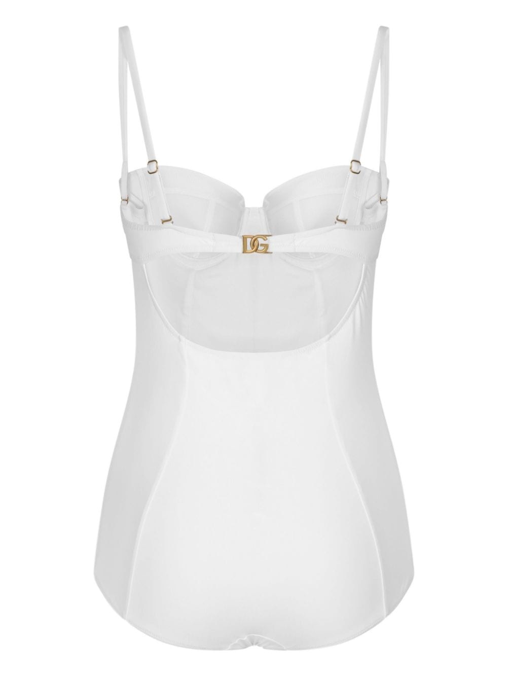 logo-plaque swimsuit - 2