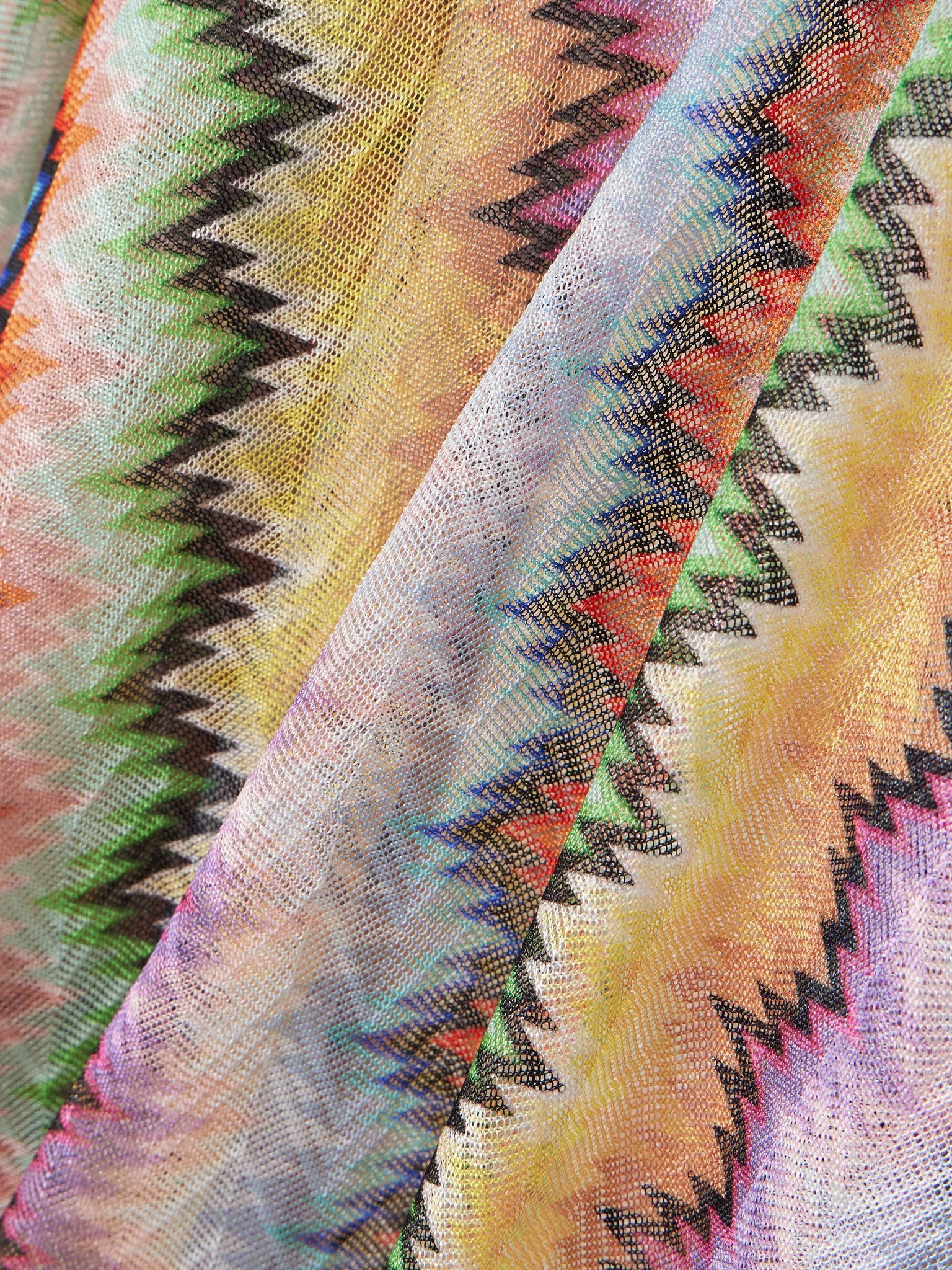 Mare fringed dégradé stripes crochet-knit kaftan Multi - 4