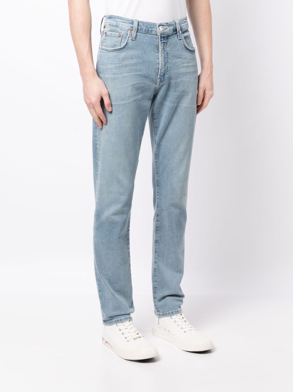 logo-patch slim-cut jeans - 3
