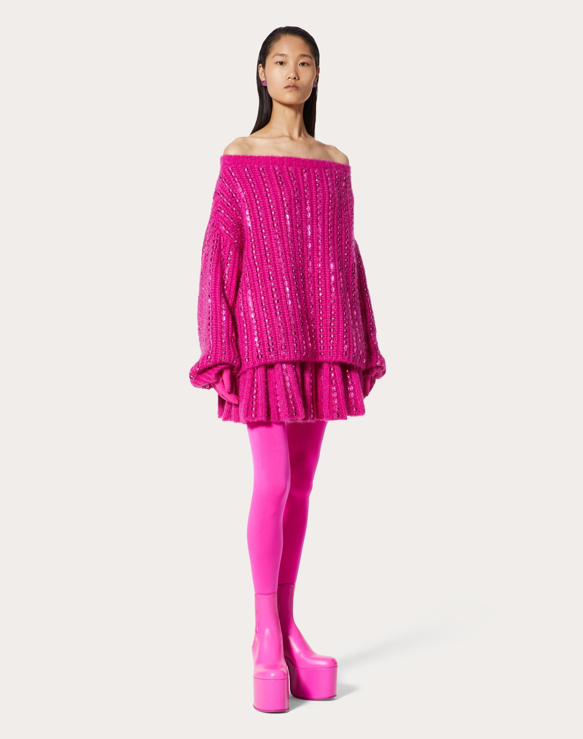 EMBROIDERED MOHAIR WOOL SWEATER - 2