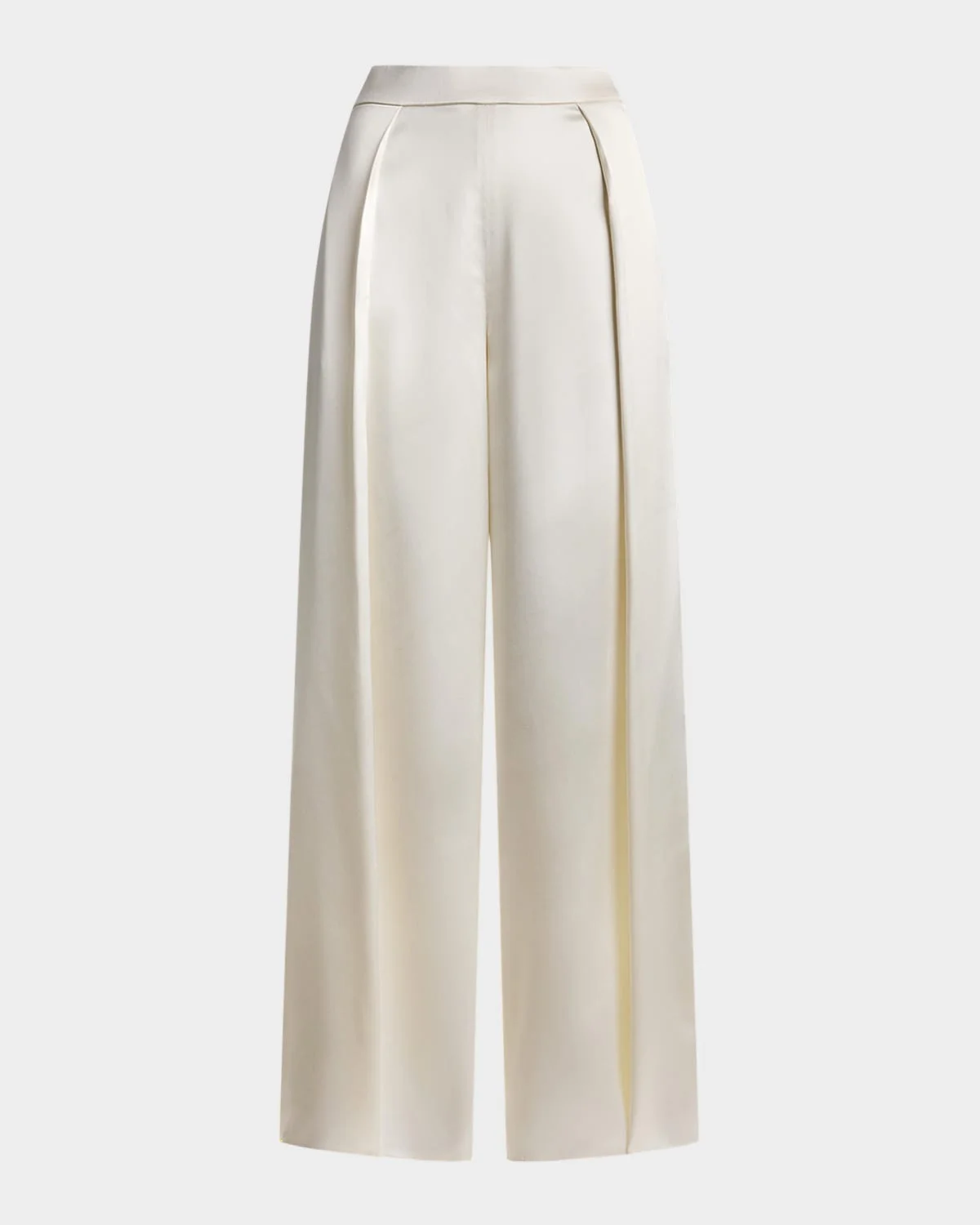 Luxury Satin Wide-Leg Trousers - 1