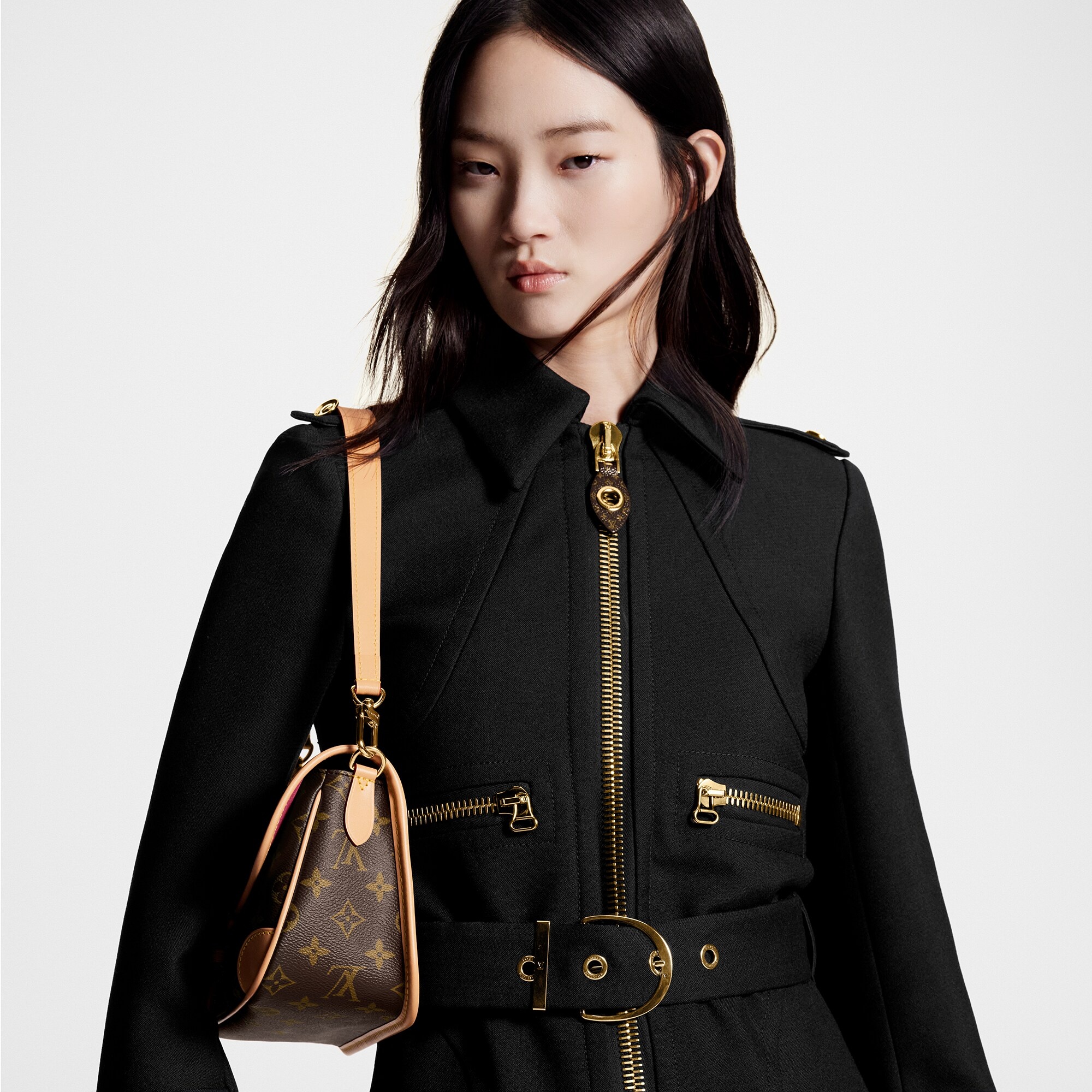 Wool Hopsack Belted Coat - 2