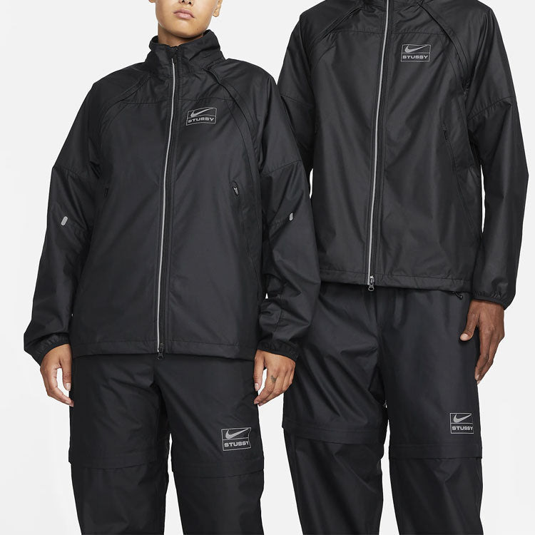 Nike x Stussy FW22 Track Jacket 'Black' DO5305-010 - 4