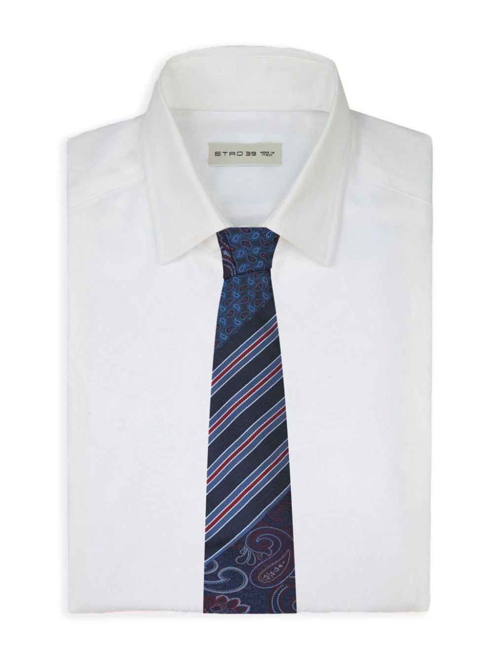 paisley-jacquard silk tie - 3