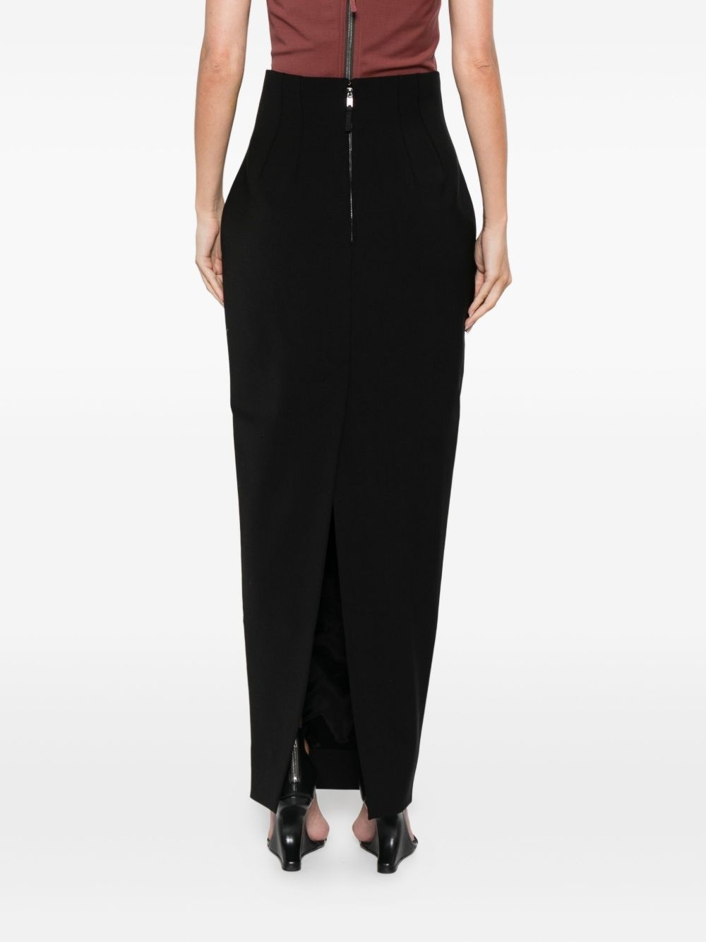high-waisted maxi skirt - 4