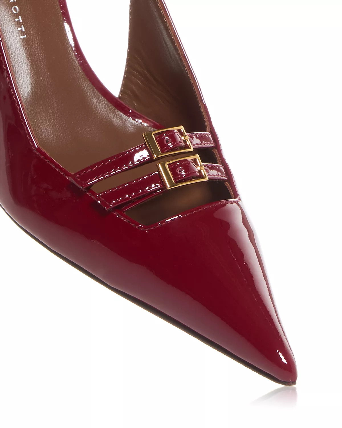 Women's Pointed Buckle Pumps - 5