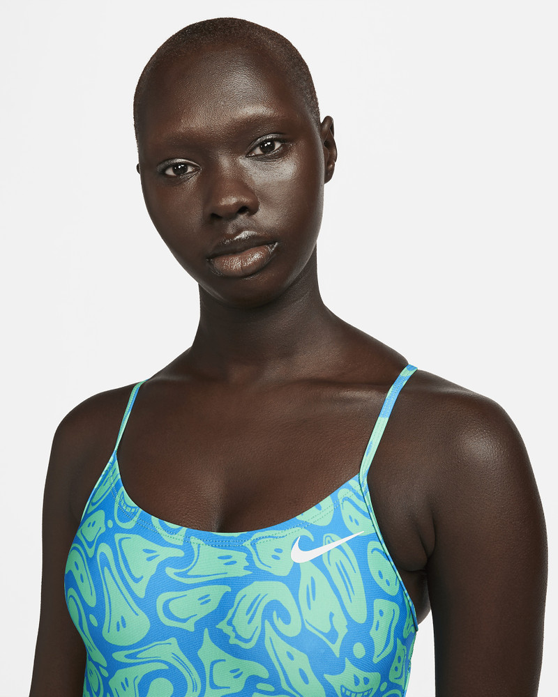 Nike Women's Swim HydraStrong Lace-Up Tie-Back One-Piece Swimsuit 3