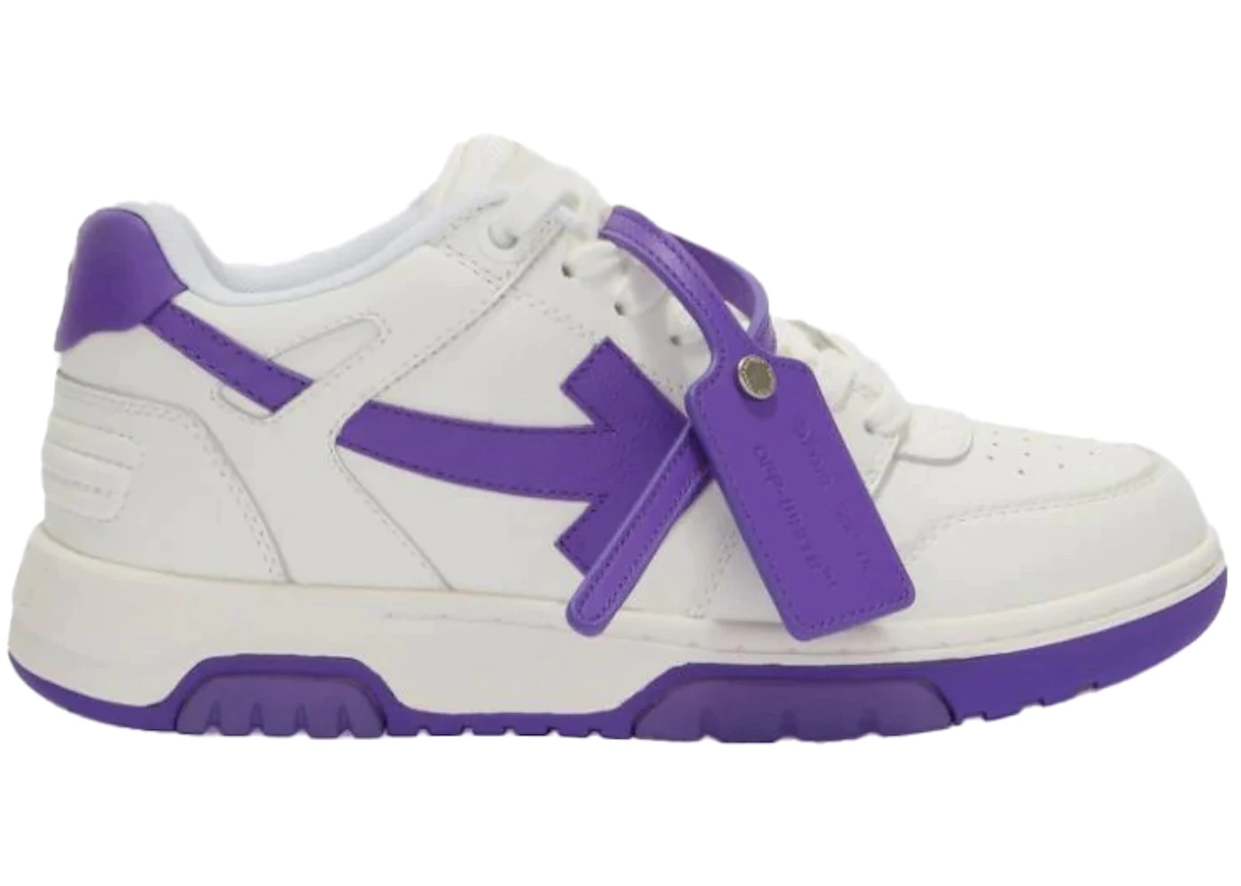 OFF-WHITE Out Of Office OOO Low Tops White Purple - 1