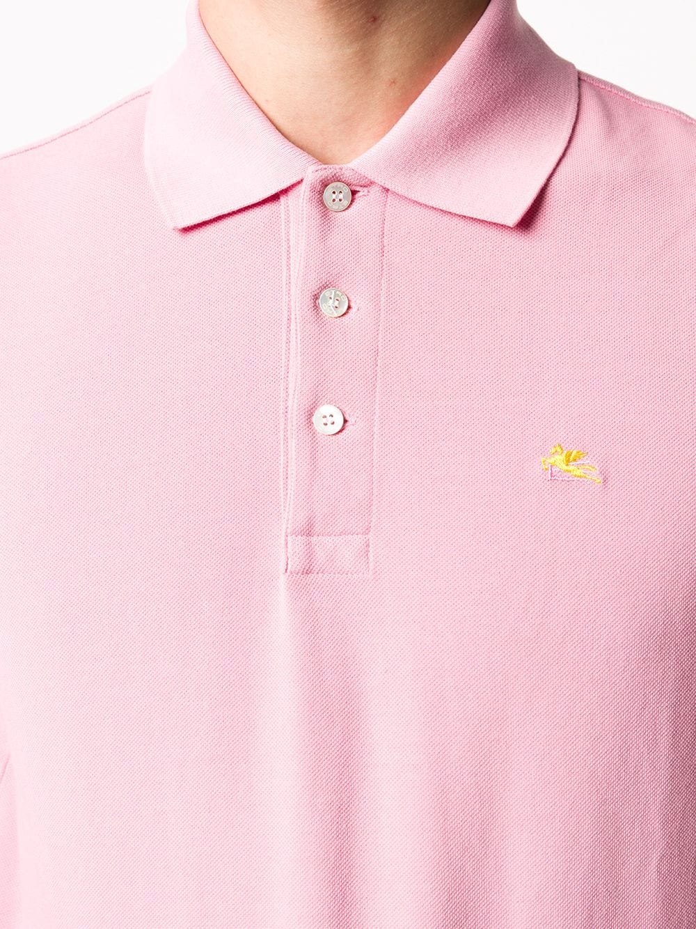 embroidered-logo polo shirt - 5