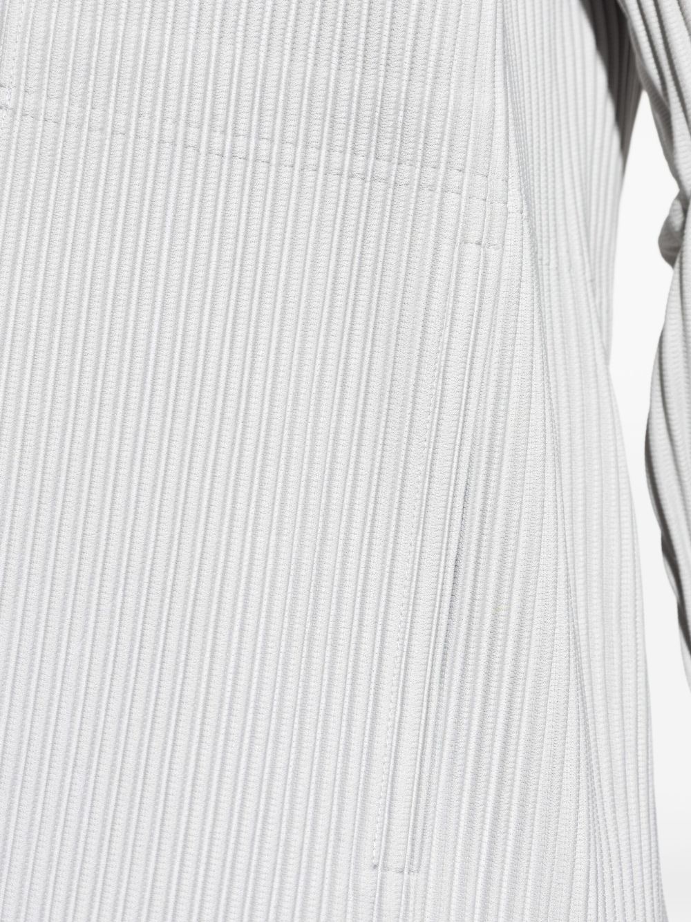 pleated single-breasted blazer - 5