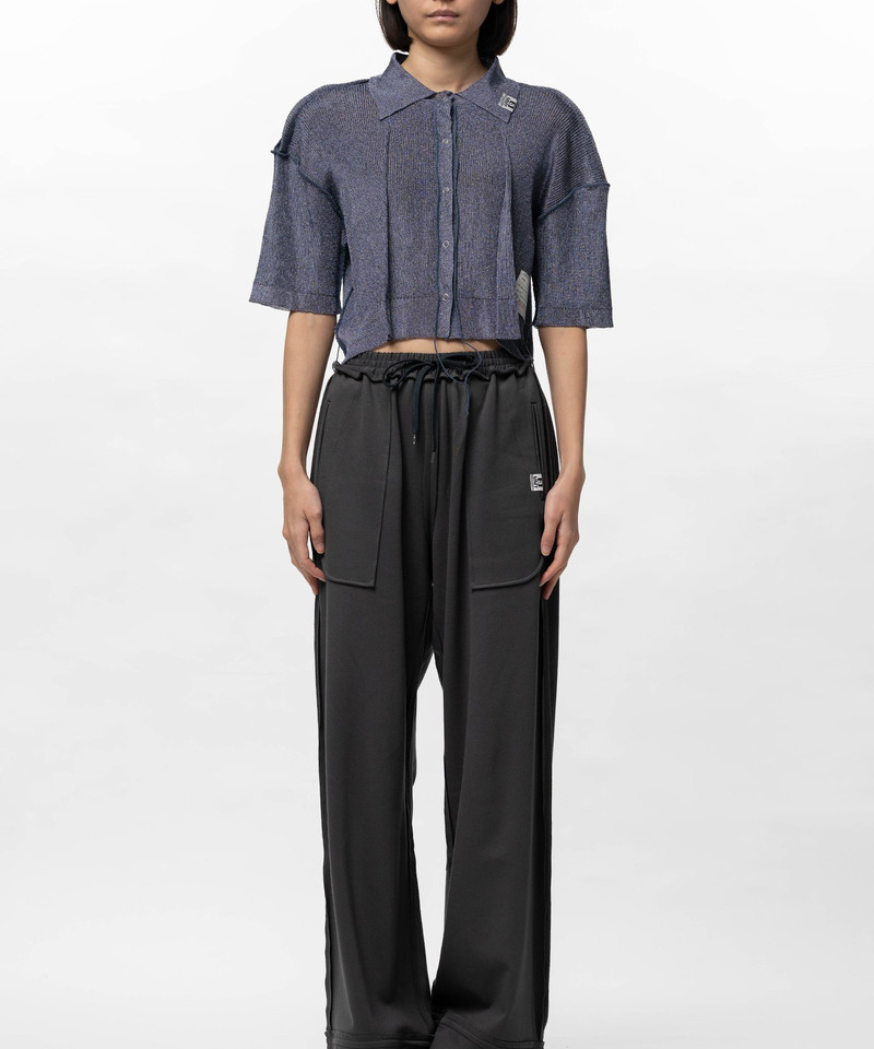 Maison MIHARAYASUHIRO Inside-Out Glitter Knit Cardigan outlook