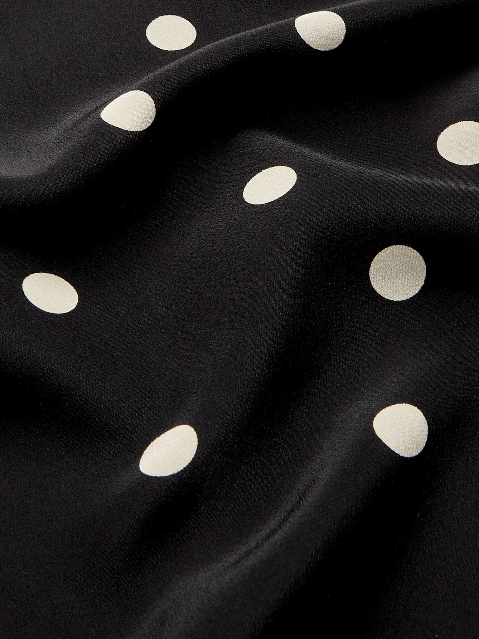 Polka-Dot Silk-Satin Shirt - 3