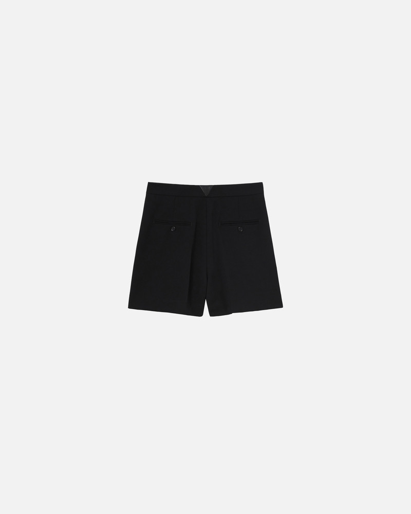 TAILORED WOOL TWILL SHORTS WITH CREASE DETAIL 6