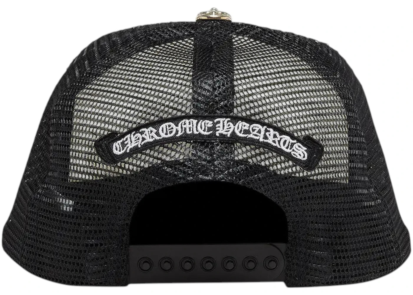 Chrome Hearts Triple Cross Trucker Hat Black/White - 2