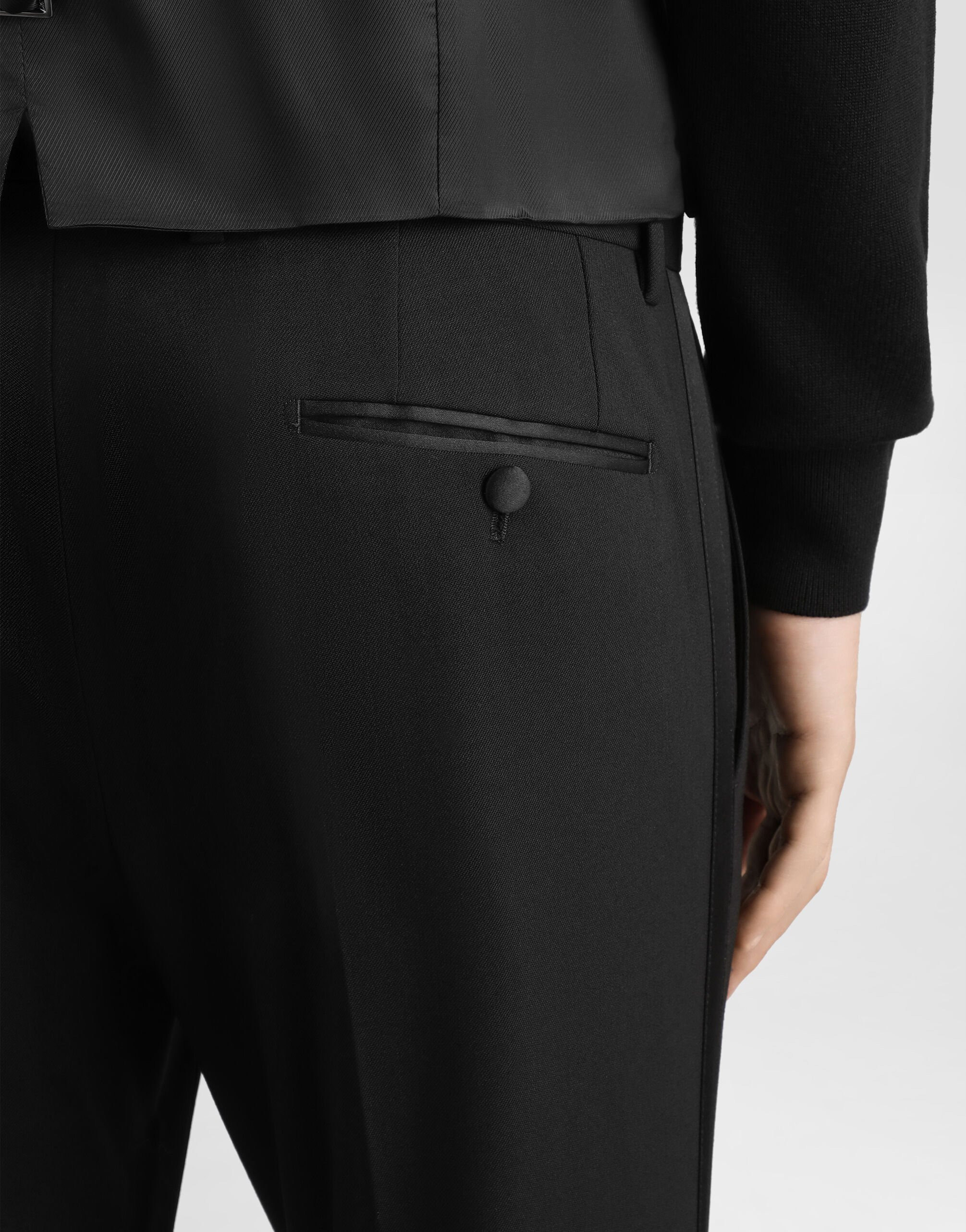 Three-piece Sicilia-fit suit in stretch wool - 7