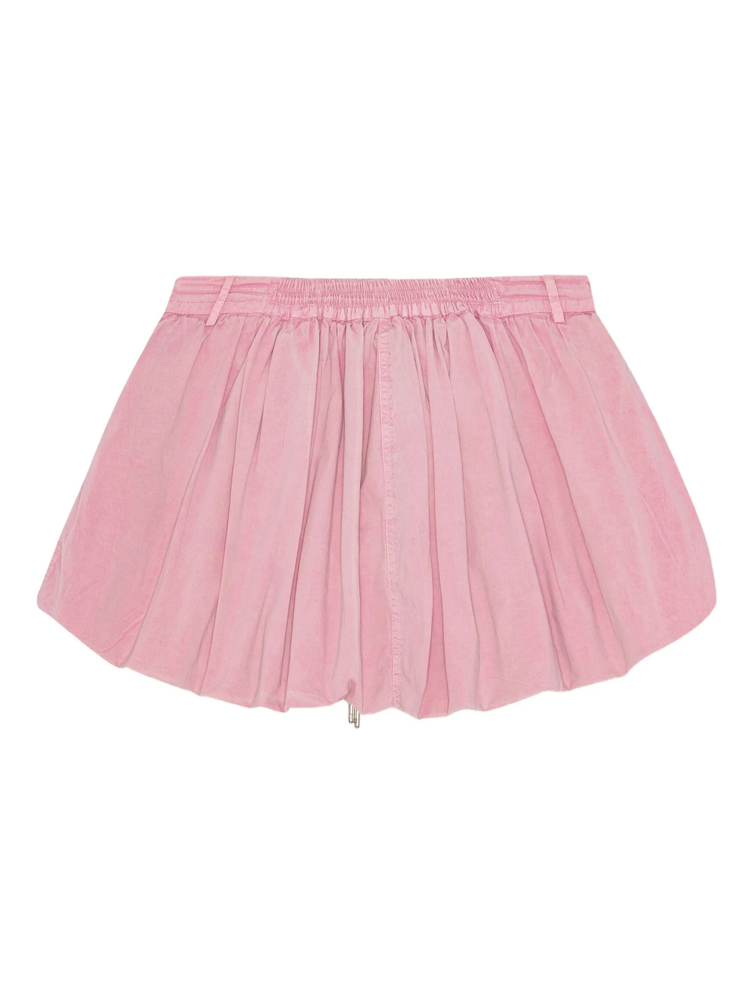 Washed Stretch Cotton Mini Bubble Skirt - 2
