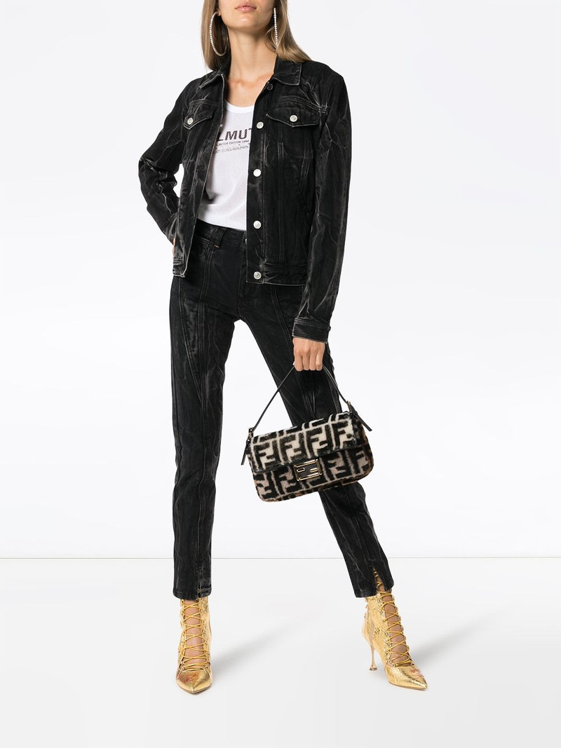 Givenchy panel detail split hem jeans outlook