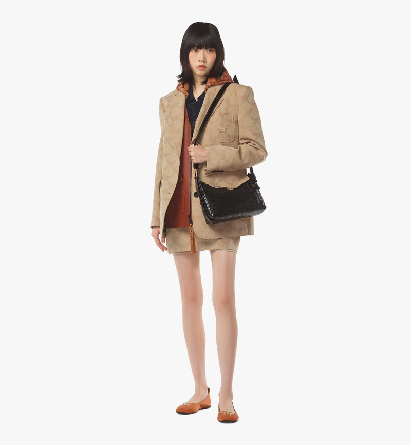 MCM Aren Hobo in Sequin Lamb Leather outlook