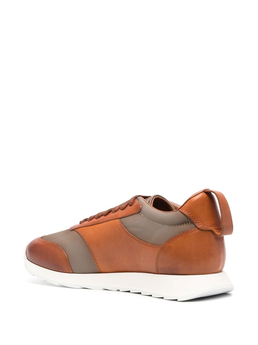 panelled low-top sneakers - 3