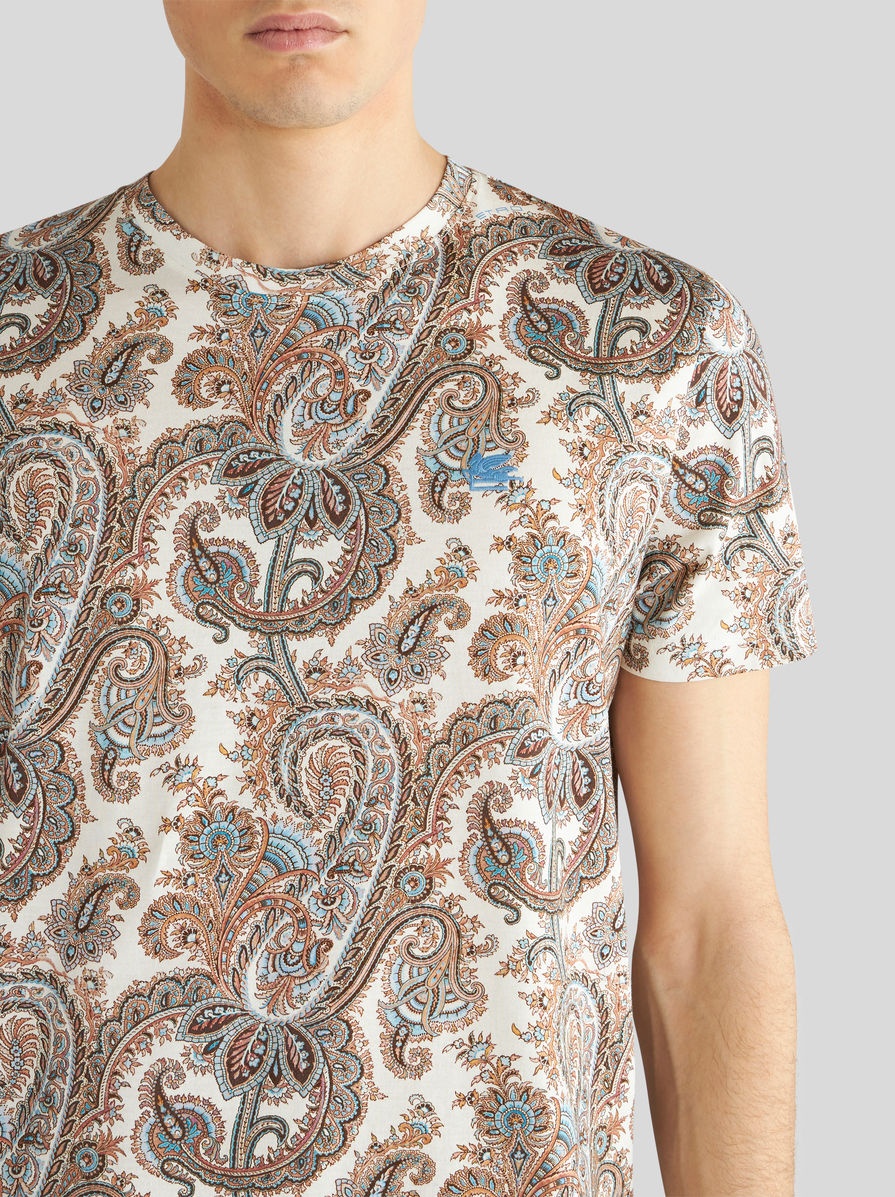 PAISLEY COTTON T-SHIRT - 3