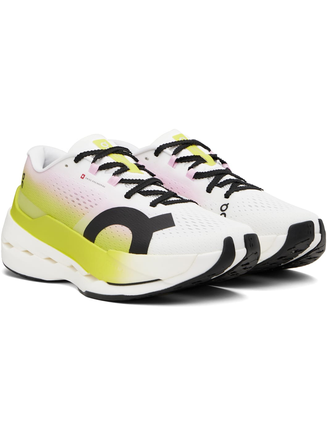 White & Green Cloudboom Max Sneakers - 4