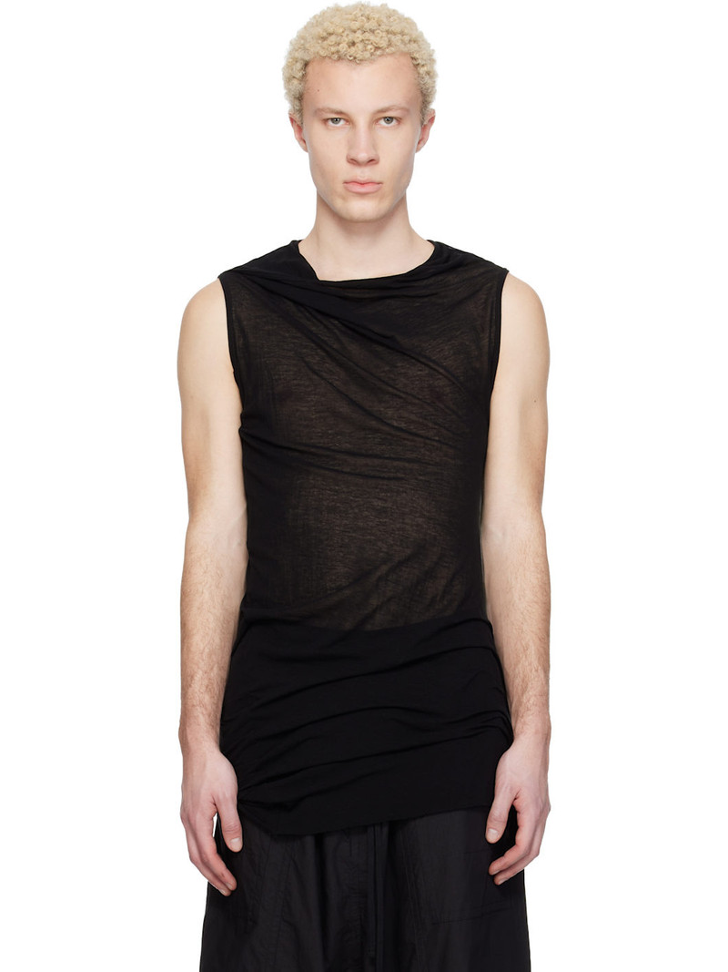 Black Twist Neck T-shirt 1