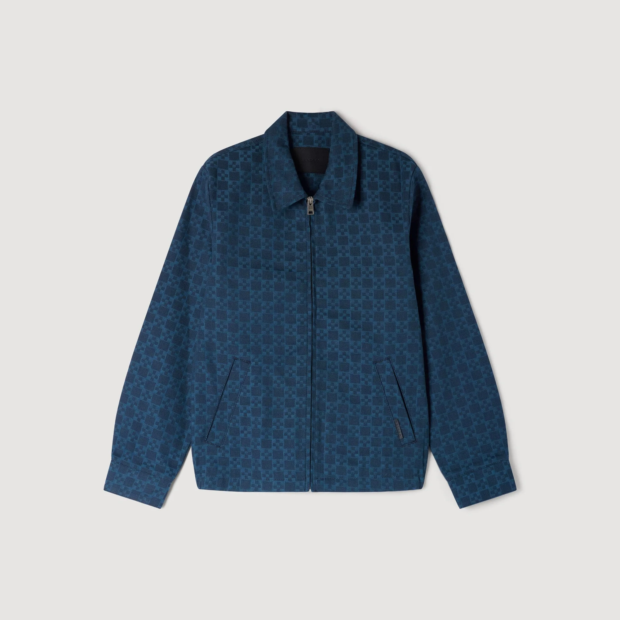 SQUARE CROSS DENIM JACKET - 1