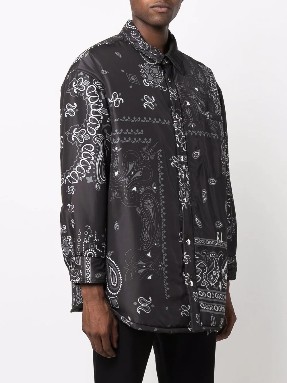 bandana-print track jacket - 3