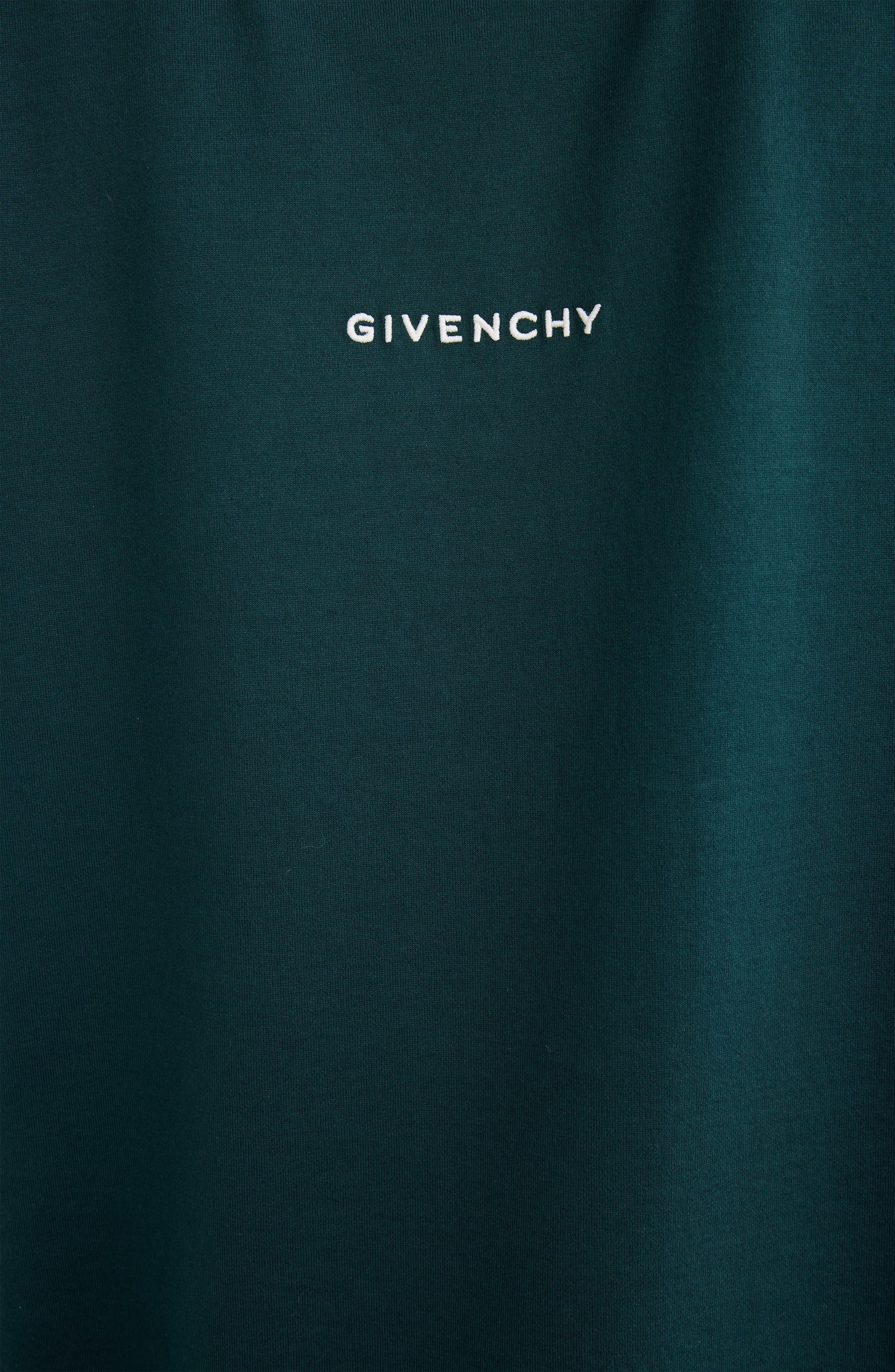 Givenchy Slim Fit 4G Embroidered Cotton T-Shirt in 302-Fir Green at Nordstrom - 6