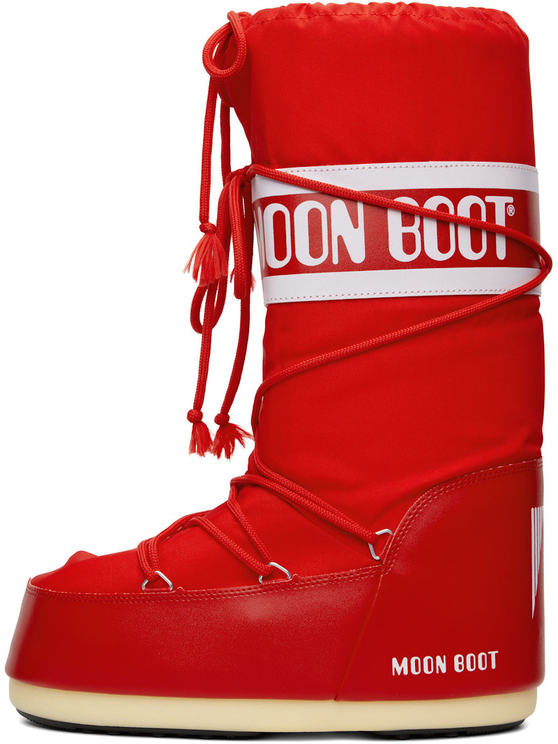MOON BOOT Red Icon Nylon Boots outlook