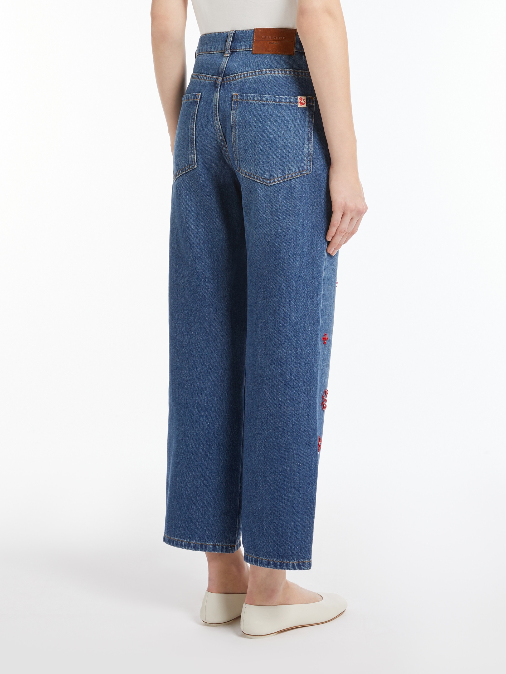 MANETTA Sequinned denim jeans - 4