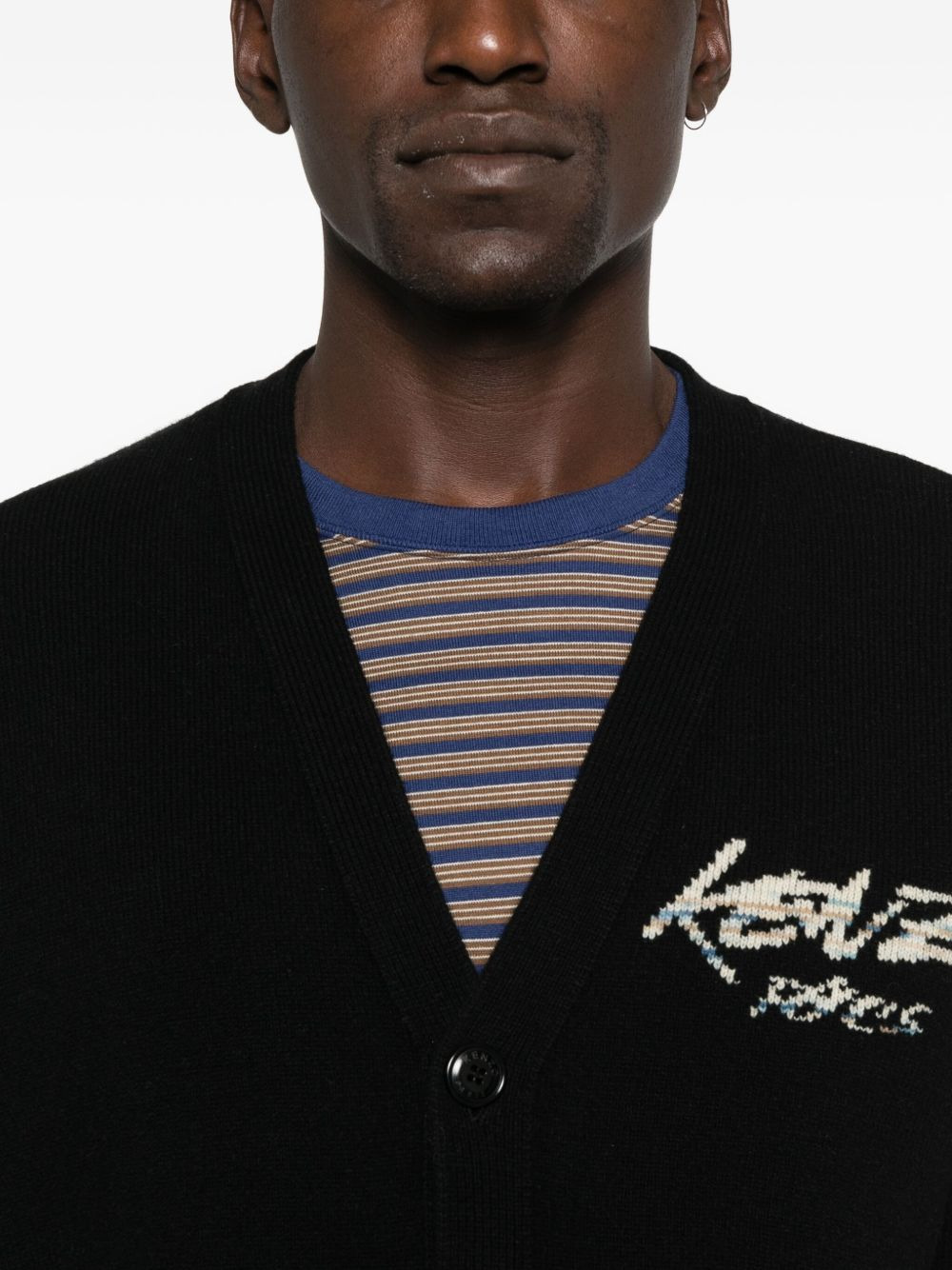 x Futura 2000 logo-embroidered cardigan - 5