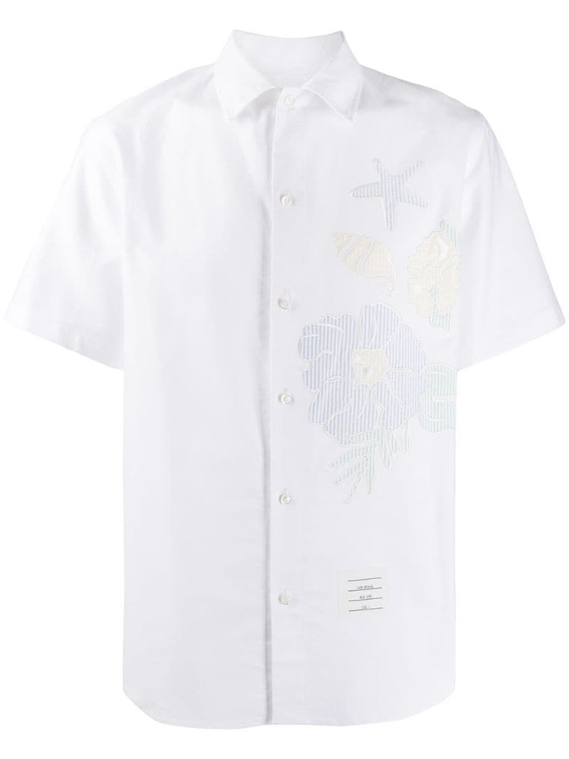 Ocean Floor Applique Casual Fit Shirt - 1