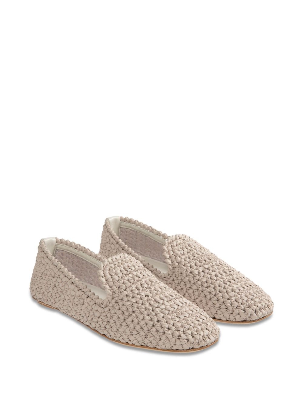 braided slip-on loafers - 2