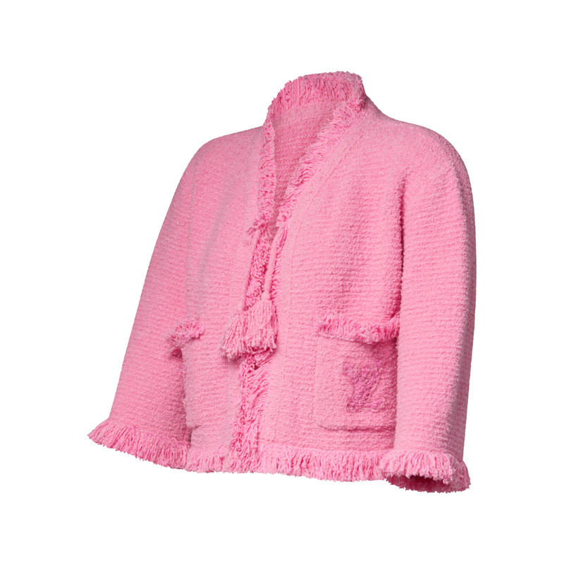 Fringe Hem Toweling Jacket 2