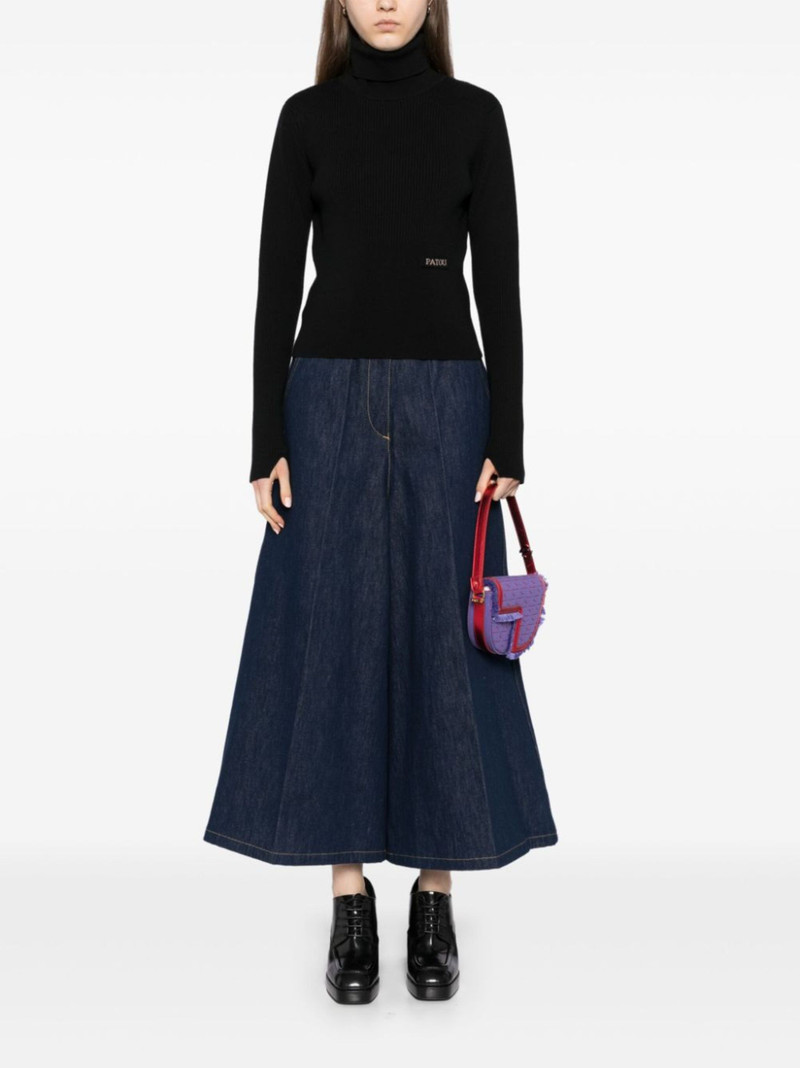 PATOU ribbed turtleneck jumper outlook