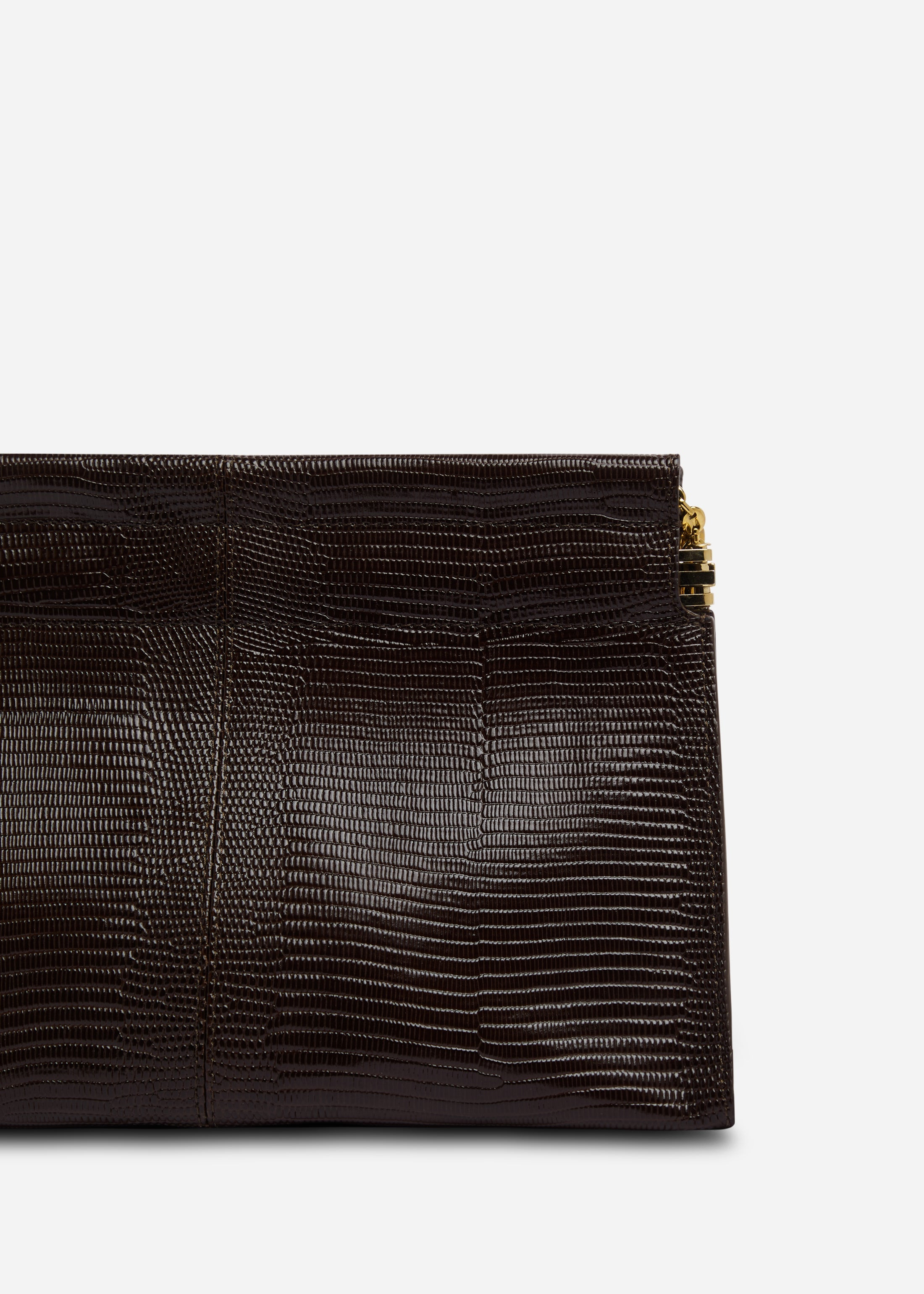 Small Leather Clutch with Chain - 2