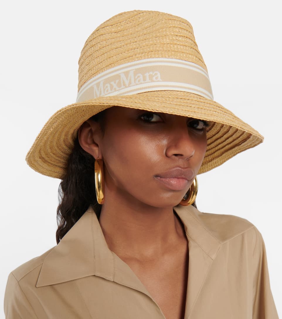 VIP【送料関税込】MAX MARA STRAW HAT Max Mara CHIFFON Straw hat | REVERSIBLE