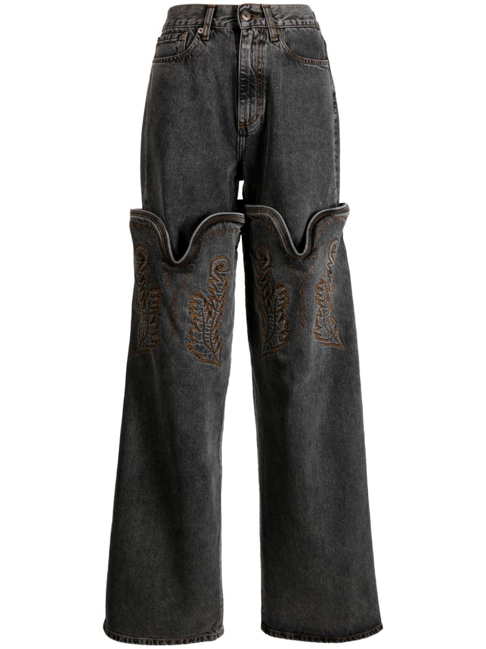 Y/Project Cowboy High Cuff jeans | REVERSIBLE