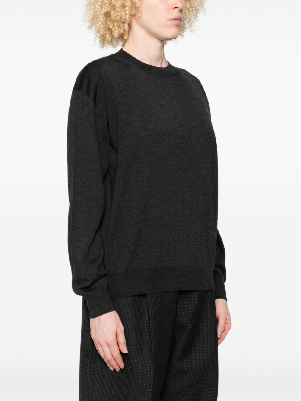 round-neck wool sweater - 3