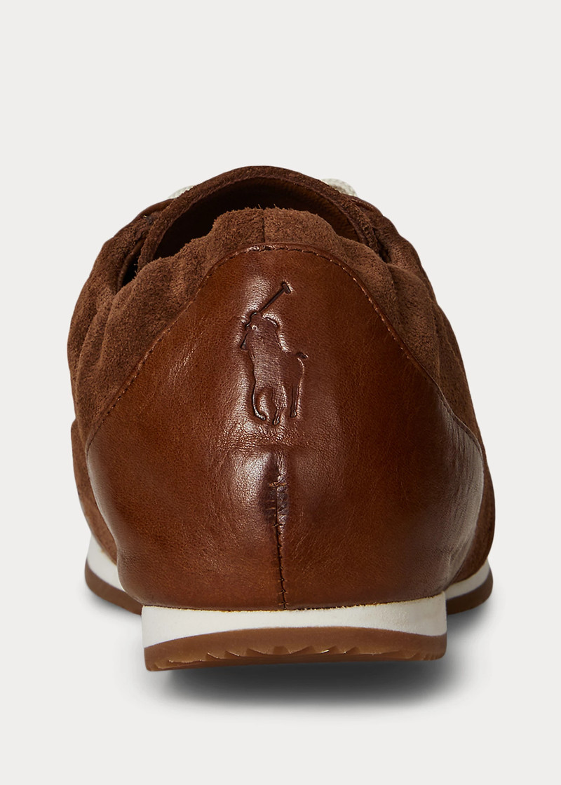 The Leather-Suede Pony Ballerina Sneaker 3
