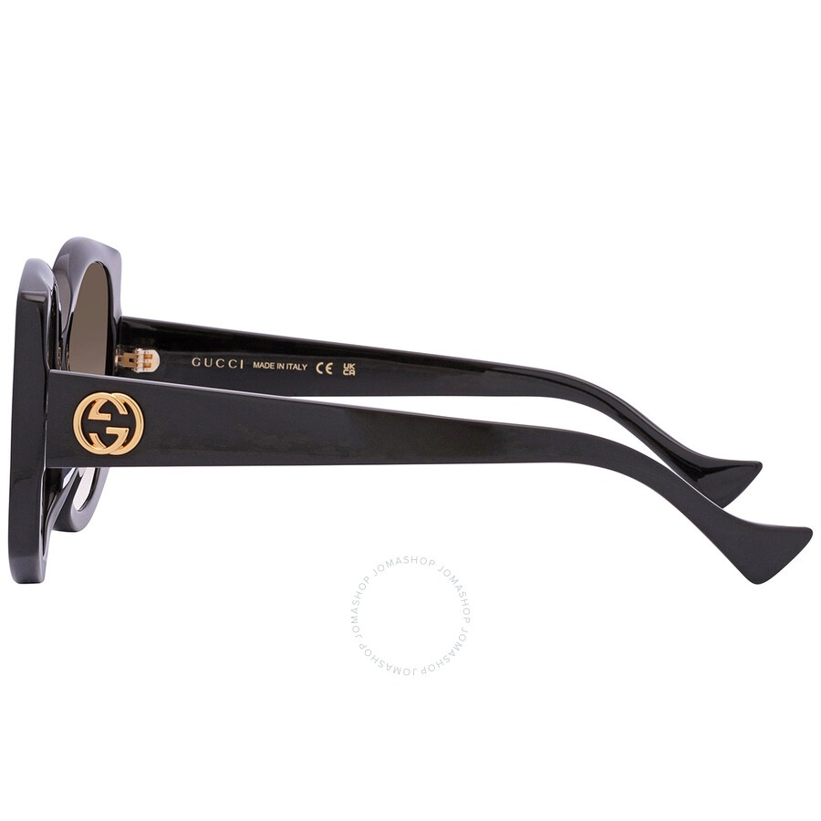 Gucci Brown Gradient Geometric Ladies Sunglasses GG1257SA 004 56 - 4